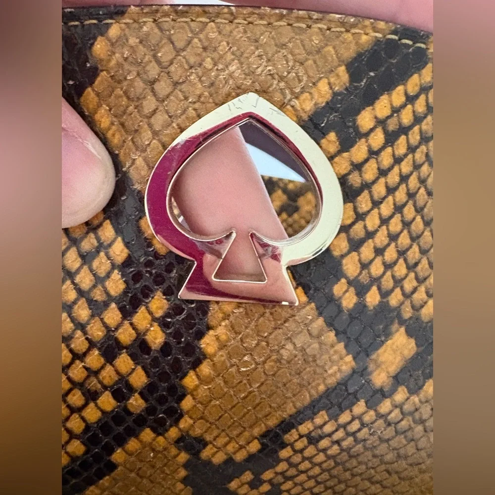 Kate Spade Romy Medium Satchel in Python-Embossed Leather | Fall 2019 Runway Bag - Picture 14 of 16